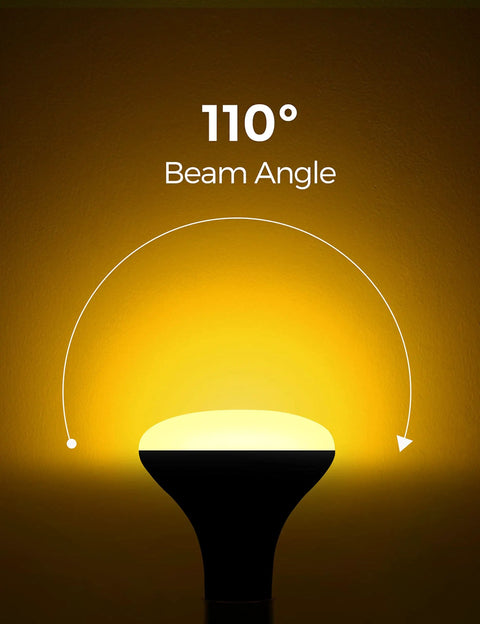 Top Notch Led Yellow Bug Light Bulbs For Porch And Yard Use Non Attracting Br30 Shape With Standard E26 Base To Keep The Pesky Critters At Bay While Serving Up Smooth Glow For Your Deck Patio Or Backyard All Summer Long