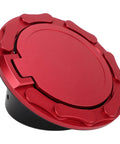 Red Fuel Filler Door Cover Replacement For JK Sahara 2007 2018 Fits Like OEM Tight Seal Easy Install Durable Gas Door