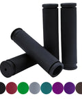 2 Pairs Bike Handlebar Grips, Comfortable Anti Slip Rubber Grips For MTB BMX Mountain Bikes, Standard 130mm Length And 22mm Diameter
