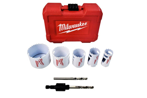 9-Piece Bi-Metal Hole Saw Set With Rip Guard Teeth For Pro-Grade Wood Cutting, Durable Bi-Metal Build, Low Friction Coating For Faster Cuts
