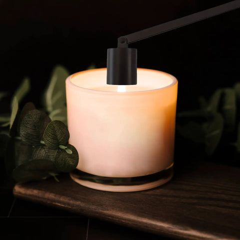 Sleek Black Stainless Steel Candle Snuffer With Rotating Swivel Bell And Ergonomic Grip Handle For Smooth Flame Control And Deep Jar Reach Killer Gift For Candle Lovers Everywhere