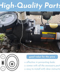 O Ring Rebuild Repair Kit for SuperFlo and SuperMax Pool Pumps Includes Two Pump Union O Rings Two Drain Plug O Rings Water Slinger US Seal PS 200 Shaft Seal and O Ring Lubricant for Quick, Easy, Pro Grade Seal Fix on pool pump