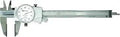 Dial Caliper With Carbide Jaws For ID And OD Measurement, Satin Chrome Dial, Ultra Smooth Sliding, 0.1 In Per Revolution