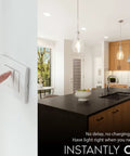 Kitchen with BR40 LED Flood Light Bulbs 13W Dimmable 1100 Lumens 3500K Natural White E26 Base Indoor Outdoor 85W Equivalent Save Cash