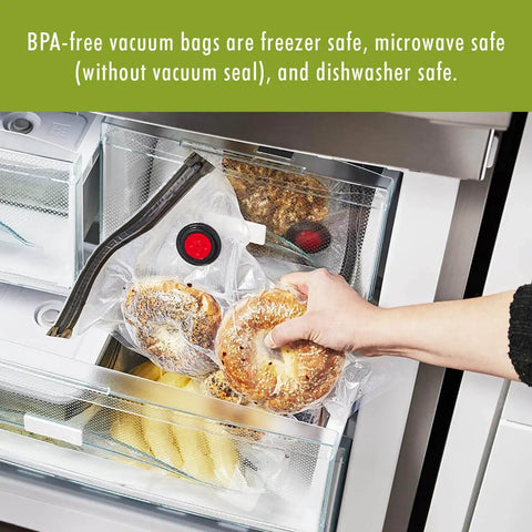 Heavy Duty Bpa Free Vacuum Sealer Bags Assorted Sizes 20 Piece Works With Most Pumps Ideal For Sous Vide Or Food Storage To Keep Your Grub Fresh Way Longer Than Basic Containers Ditch Stale Leftovers And Level Up Your Kitchen Game