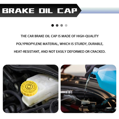Brake Fluid Reservoir Cap Replacement Straight Up Direct Fit OEM 4683656AB 5014518AA compatible with vehicles.