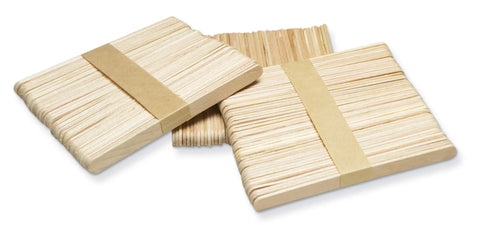 Premium Natural Wood Craft Sticks For DIY Arts And Crafts, Non Toxic Ice Cream Sticks In A 1000 Pack, bundled together