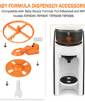 Stirring Wheel Replacement Kit For Formula Pro Advanced Compatible With FRP0046 FRP0047 FRP0048 FRP0066 5-Piece Set Includes Mixing Wheel Locking Cover Measuring Wheel Shaft And Plug And Play Spares shown with dispenser