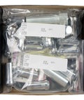 Box containing Chrome SplineDrive 6 Lug Wheel Install Kit with M14 x 1.5 Threads Cone Seat Lug Nuts, installation tool, key.