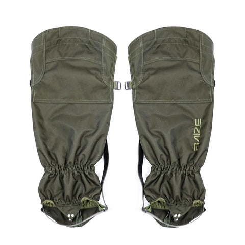 Green Tactical Leg Gaiters For Outdoor Hunting And Hiking Ultralight Waterproof Breathable Anti Tear Oxford Fabric Full Zip