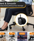 2 Inch Office Chair Caster Wheels For Smooth As Butter Rolling Experience Universal Fit Heavy Duty Gaming And Office Desk Setup Silent Glide Replacement Set Of Five No Cap Durability on office chair.