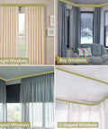 Easy Glide Ceiling Curtain Track System Flexible Durable Design For Effortless Gliding Ideal For Shower Window RV Room Dividers