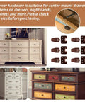 6 Piece Heavy Duty Drawer Slide Repair Kit Reinforced Hard Plastic Replacement Glides For Kitchen Cabinets And Dresser Drawers shown with dressers.