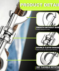 Close-up of a 4.7 inch Zinc Alloy Trigger Clip featuring smooth rotation for dog leashes and farm use.