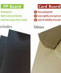 Comparison of waterproof PP board and non-waterproof card board for Built In Insulated Leak Proof Cooler Bag Trunk Organizer For SUV