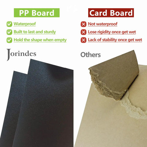 Comparison of waterproof PP board and non-waterproof card board for Built In Insulated Leak Proof Cooler Bag Trunk Organizer For SUV