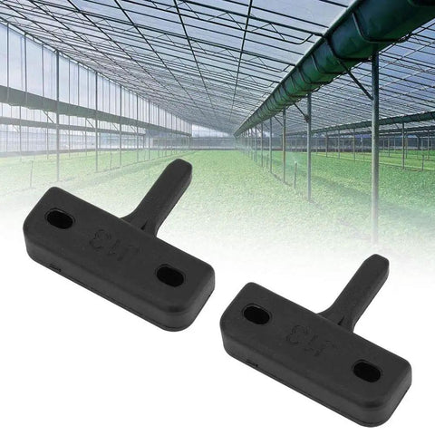 Two Pack Greenhouse Window Stay Kit for Secure, No Fuss Windows and Vents, Sturdy Plastic Fasteners With Flat Pegs, Easy Install, Adds Security and Prevents Damage to Your Garden Shelter