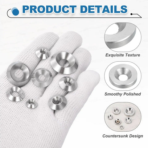 Built Tough 304 Stainless Steel Countersunk Washers With A Damn Slick Counterbore Head For Superior Load Distribution On Furniture Builds And Car Restoration Work