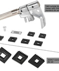 Universal Outside Thread Chaser And Metric Die Set For Thread Repair Tool with three metric dies shown.