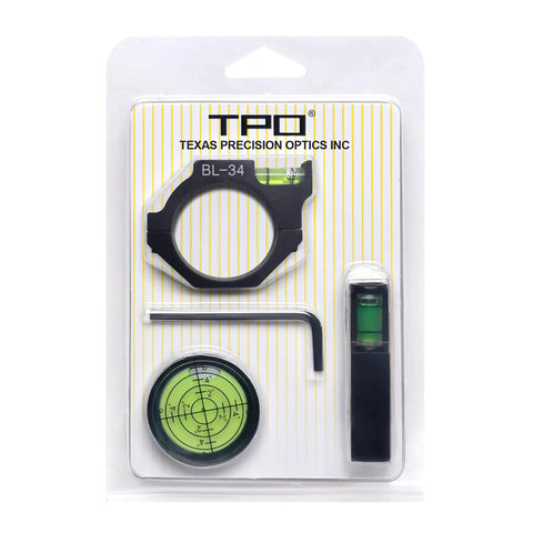 34mm Scope Bubble Level Anti Cant Kit for Precision Long Range Shooting, includes mounting hardware.