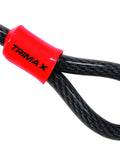 Heavy Duty Dual Loop Security Cable 30 Feet Long 10mm Thick Commercial Grade Locking Cable for motorcycles and ATVs