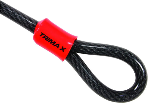Heavy Duty Dual Loop Security Cable 30 Feet Long 10mm Thick Commercial Grade Locking Cable for motorcycles and ATVs