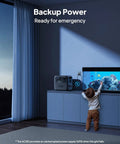 Child touching aquarium, powered by Your Go To Portable Power Station AC180 1152Wh LiFePO4 Battery Backup With Two 1800W AC Outlets.