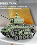 STEM Army Tank Building Kit With 284 Pieces For Kids Ages 7 To 16 assembled model on white table