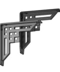 Heavy Duty Shelf Brackets Two Pack For Mantels Countertops And Decorative Shelving Beefed Up 500 Pound Capacity Wrought Iron Black Metal Corbels