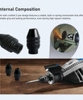Tough As Nails 10 Pack Keyless Rotary Tool Chuck features a 3-jaw design for reliable grip and quick swaps with Dremel minis.