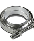 3.5 Inch ID Stainless Steel V Band Clamp Kit With Aluminum Flanges and 10 mm Lock Bolt for Exhaust Intercooler Turbo Engine
