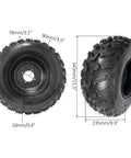 22x10-10 wheels with dimensions for 44 Inch Rear Live Axle Kit With 22x10-10 Wheels, 428 Chain Drive, Brake, And Steering System