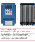 Rugged 4KW Variable Frequency Drive VFD Inverter For Three Phase 380V Systems front view with keypad and heatsink