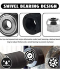 Heavy Duty Wheel Stud Installer Kit 2 Pack for Cars with swivel bearing design showing components and features