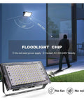 JUDYSSY Led Floodlight 50W 100W 150W Ip65 Waterproof Outdoor Floodlight with Floodlight chip in outdoor setting.