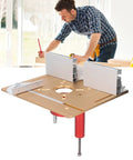 Craft Heavy Duty Aluminum Alloy Router Table With Rock Solid Adjustable Lift System For Badass Woodworking Bench Upgrades And Instant Bit Height Adjustments, featuring precise depth control.
