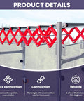 Heavy Duty Expandable Roller Conveyor With Wheels Adjustable Height And Length Portable Work Support Stand For Table Saws And Planers showing cross connection detail.