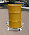 Heavy Duty Drum Dolly Built Tough With Q235 Steel Five Wheels 1250 Lb Load Capacity Secure Load Design To Stop Sagging And Tipping The Ultimate Workshop Workhorse For Fast, Safe Drum Handling. 55-gallon drum on five-wheel steel dolly