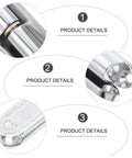 Showeroro zinc alloy interior door hinge pair; rust-resistant, smooth-shaft door hardware