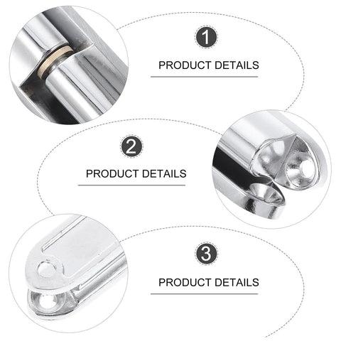 Showeroro zinc alloy interior door hinge pair; rust-resistant, smooth-shaft door hardware