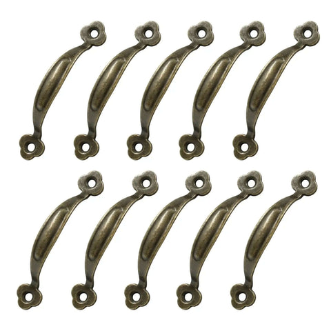 12 Pack Small Barn Door Handles Rustic Bronze Gate Pulls Sliding Door Hardware For Outdoor Garage Fence And Indoor Cabinets Drawers