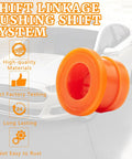 Shift Linkage Bushing Repair Kit For Ford Fusion And Lincoln MKZ 2013 To 2020 shown beside a white car model