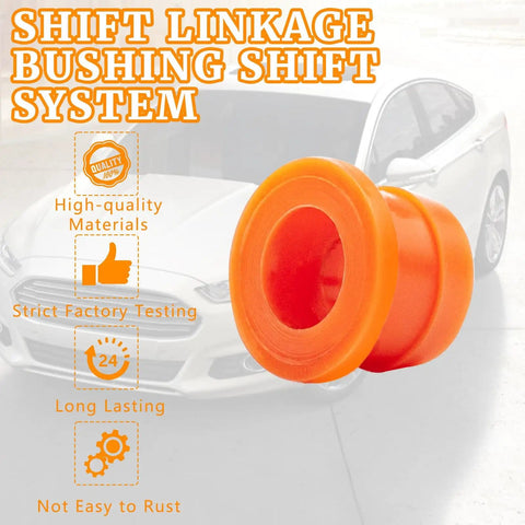 Shift Linkage Bushing Repair Kit For Ford Fusion And Lincoln MKZ 2013 To 2020 shown beside a white car model