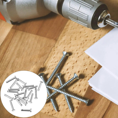 DIY project with 20 Piece Stainless Steel Clevis Pin Kit With Flat Head Single Hole Pins For Mechanical Repair and Wood Surface