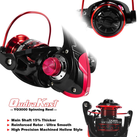 Travel Ready Carbon Rod & Reel Combo X Warp Design ✓