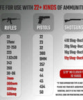 AR500 Steel Shooting Targets Three Eighths Inch Thick 12 Inch Torso Silhouettes With Gongs ammunition compatibility chart