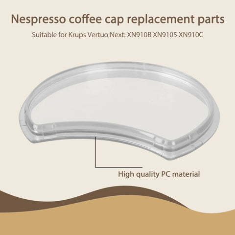 Water Tank Lid Replacement for Vertuo Next Coffee Machine Fits Krups XN910 Series Easy Install Durable Plastic Cap for Your Home Brew Setup and Quick Repair of Your Premium Brew System.