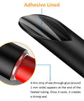 Close-up of adhesive lining in Heat Shrink Tubing Kit With 355 Pieces In 9 Sizes 3 To 1 Dual Wall Adhesive Lined Pro Grade Waterproof Marine Wire Wrap.