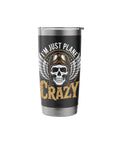 Insulated Stainless Steel Tumbler For Aviation Lovers Flight Deck Vibe Drinkware Cup Perfect For Pilots And Glider Fans