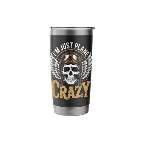 Insulated Stainless Steel Tumbler For Aviation Lovers Flight Deck Vibe Drinkware Cup Perfect For Pilots And Glider Fans